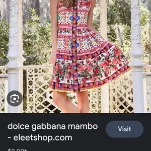 【関税込み】dolce & gabbana 'Mambo' dress Dolce & Gabbana, Mambo, Multicolor , Cotton Fit and Flare